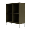 Montana Show Bookcase With Legs, Oregano/Matt Chrome