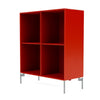 Montana Show Bookcase s nohama, Rosehip/Matt Chrome