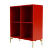 Montana Show Bookcase s nohama, Rosehip/Brass