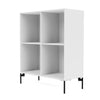 Montana Show Bookcase With Legs, Snow White/Black