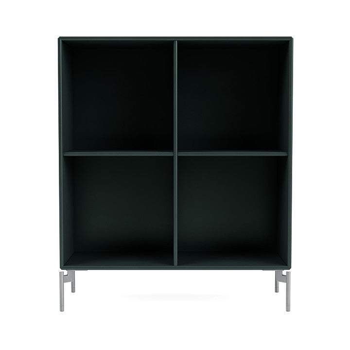 Montana Show Bookcase s nohama, Black Jade/Matt Chrome