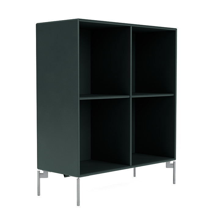 Montana Show Bookcase s nohama, Black Jade/Matt Chrome