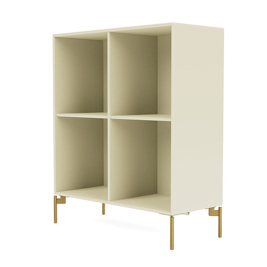 Montana Show Bookcase With Legs, Vanilla/Brass