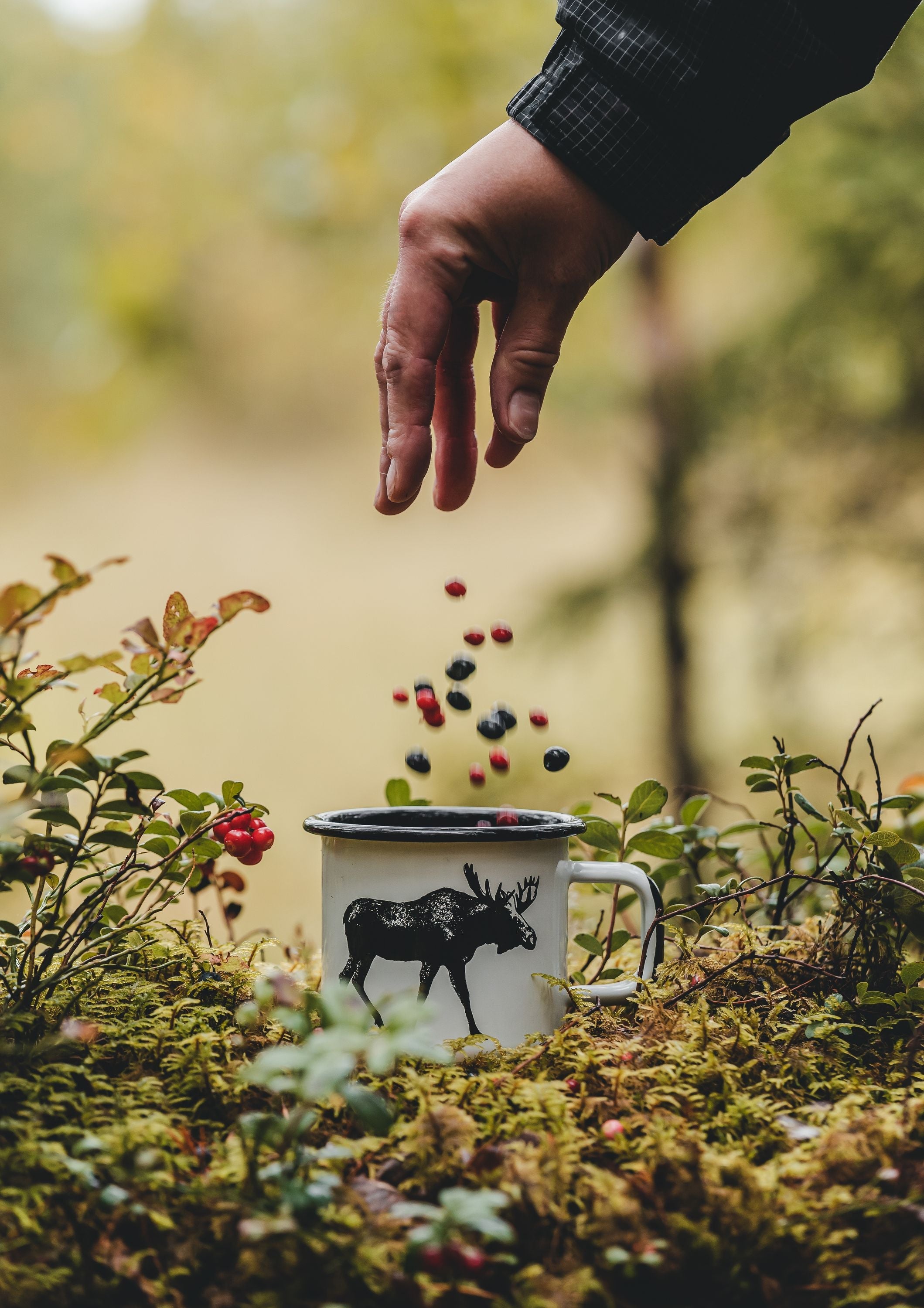 Muurla Nordic Enamel Mug, The Moose