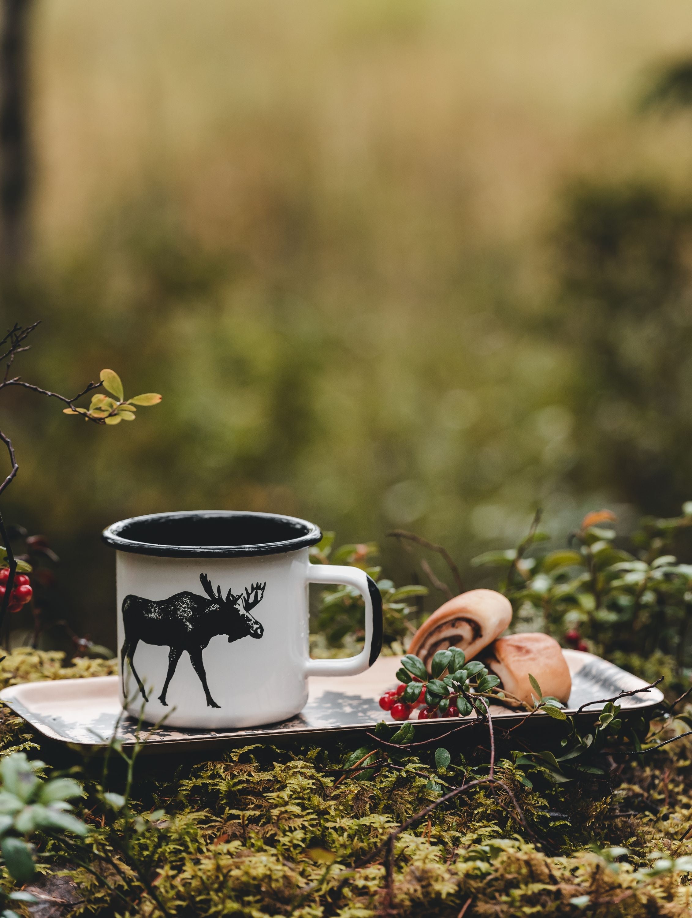 Muurla Nordic Enamel Mug, The Moose