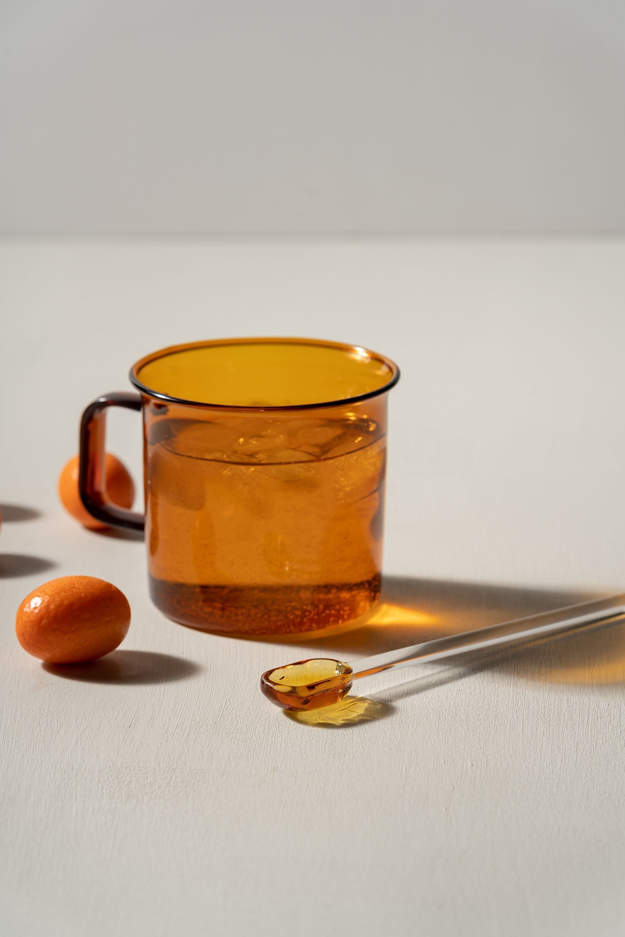 Muurla Glass Mug, Amber