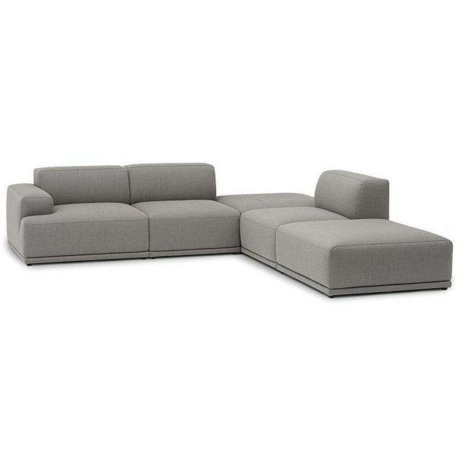 MUUTO Connect Soft Modular Corner Sofa Configuration 3, Grey (Re Wool 128)