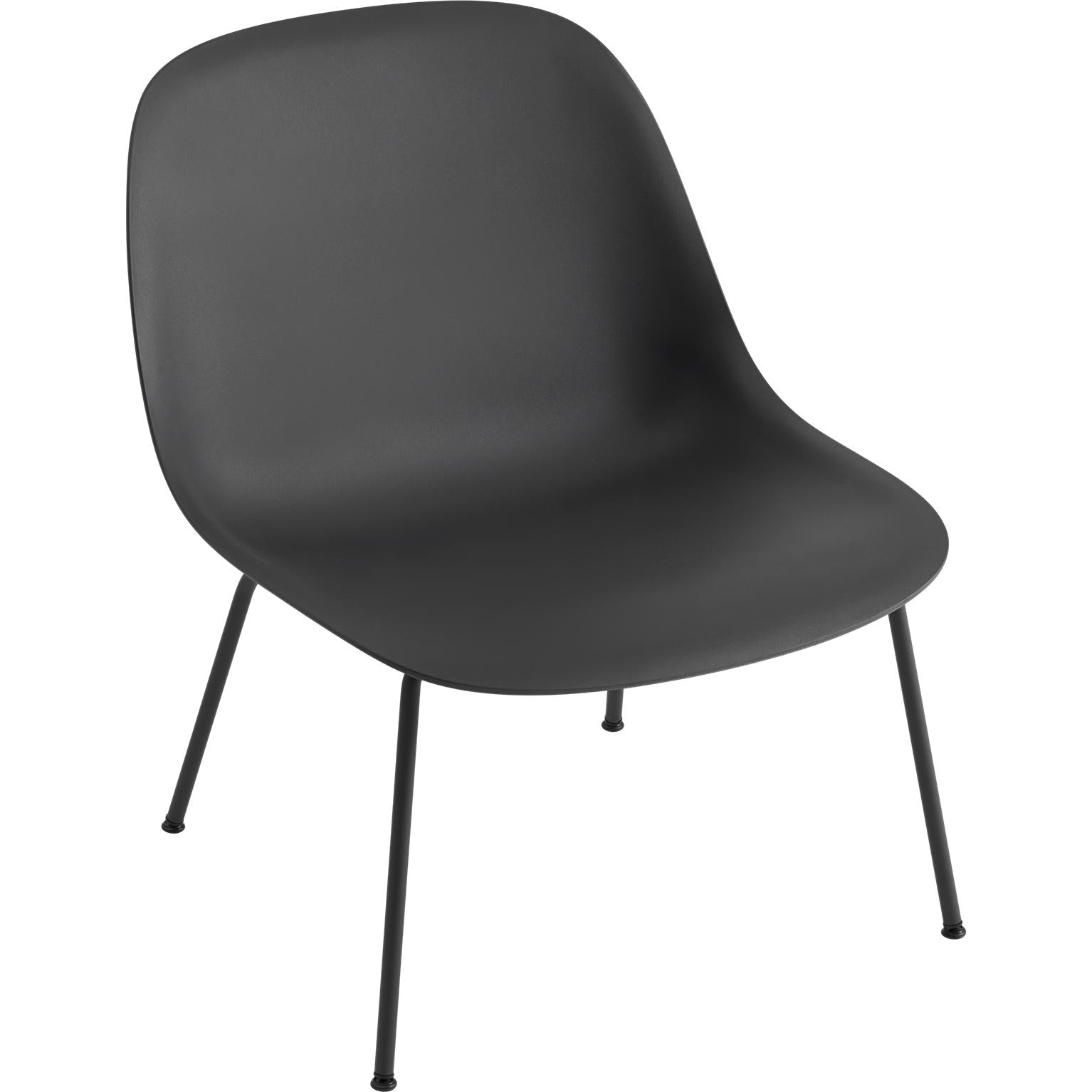 Základna trubice židle Muuto, vlákna, černá, černá