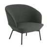 Židle Muuto Oslo Lounge, tkaní tkání 990/černá