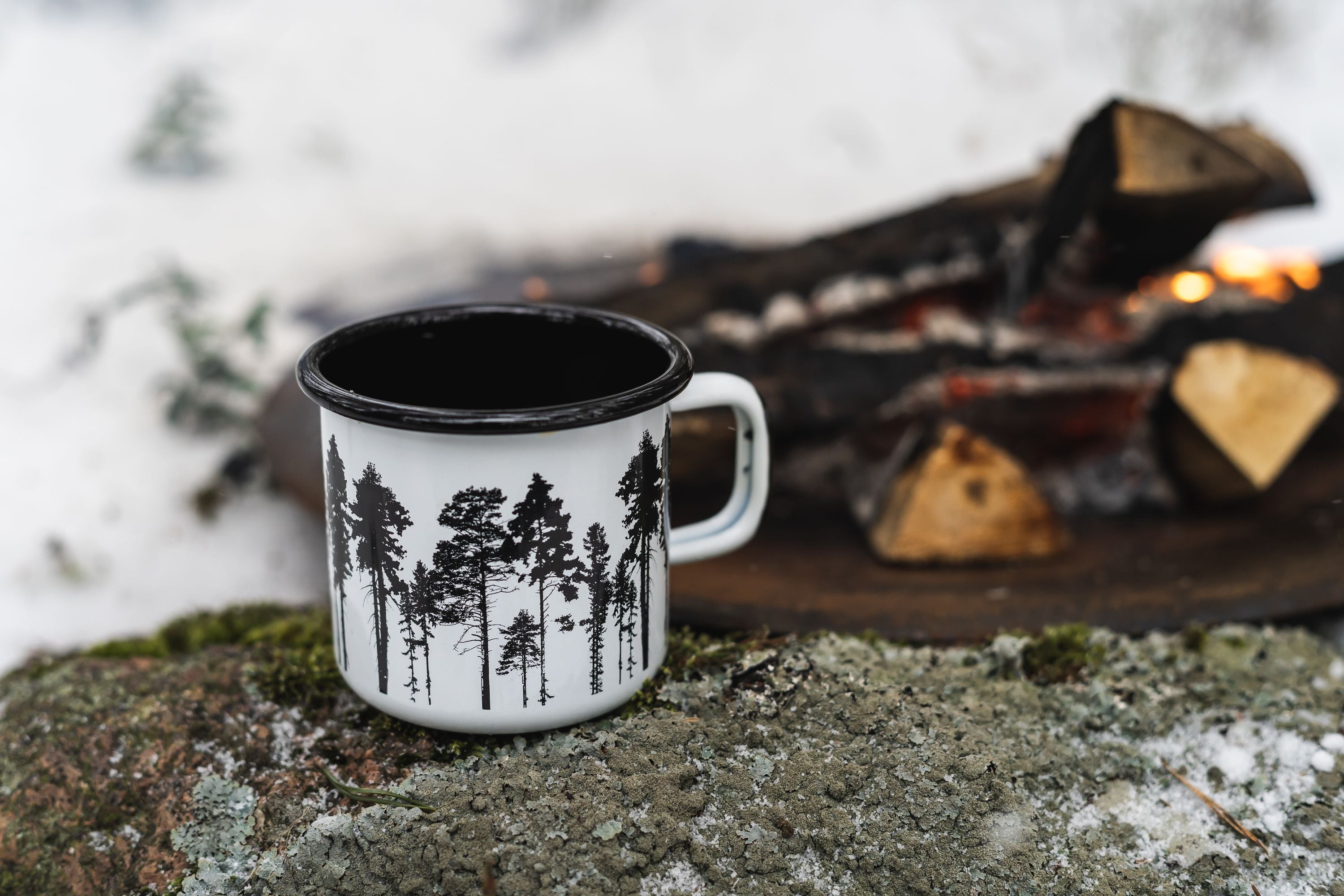 Muurla Nordic Enamel Mug, The Forest