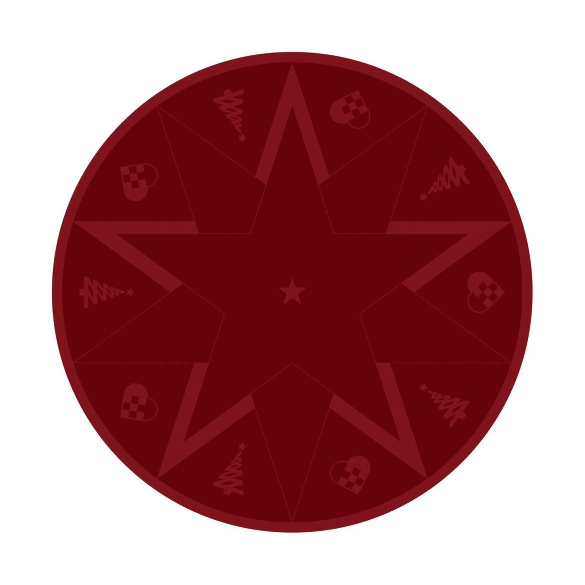 Novoform Design hvězdy vánoční koberec, adventní červená