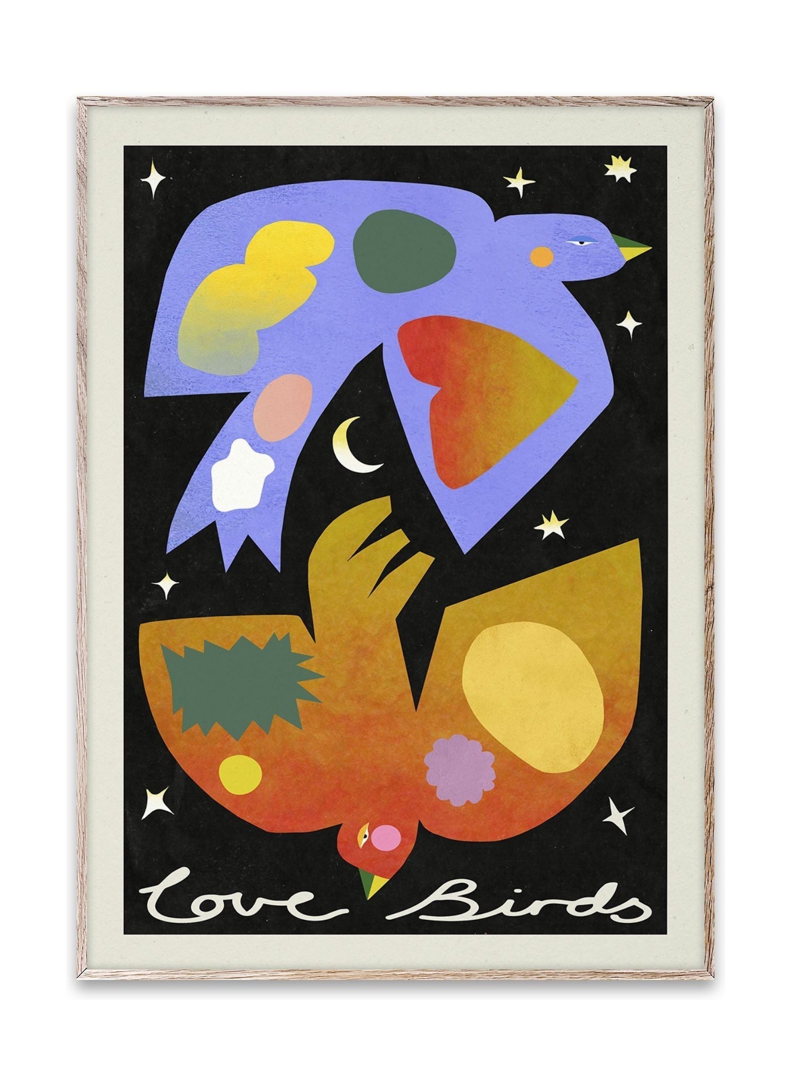 Paper Collective Love Birds plakát, 30 x40 cm