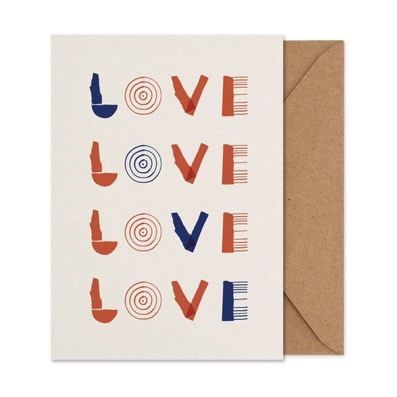 Paper Collective Love Folded Art Card plakát, A5