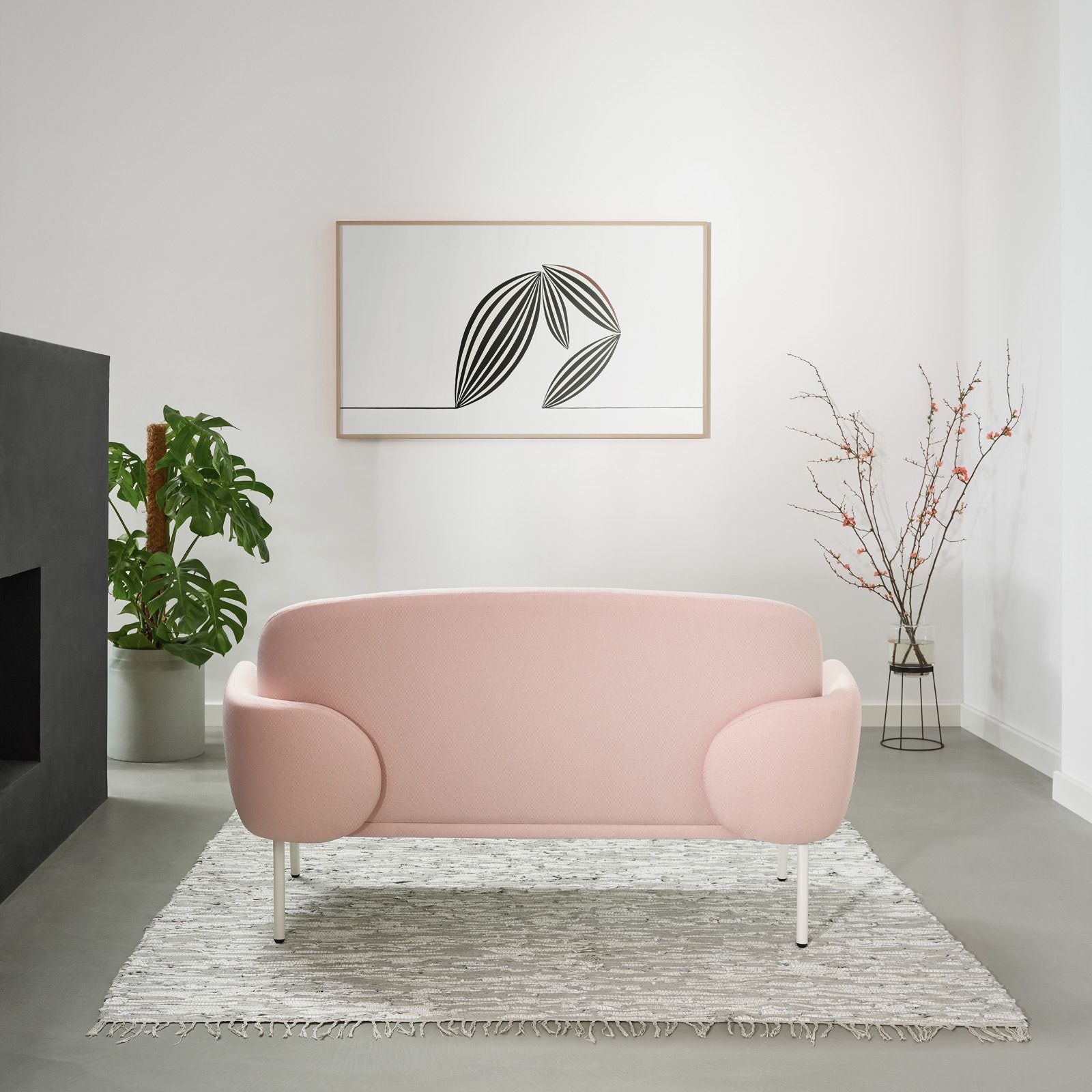 Puik Dost Sofa Steel, Pink