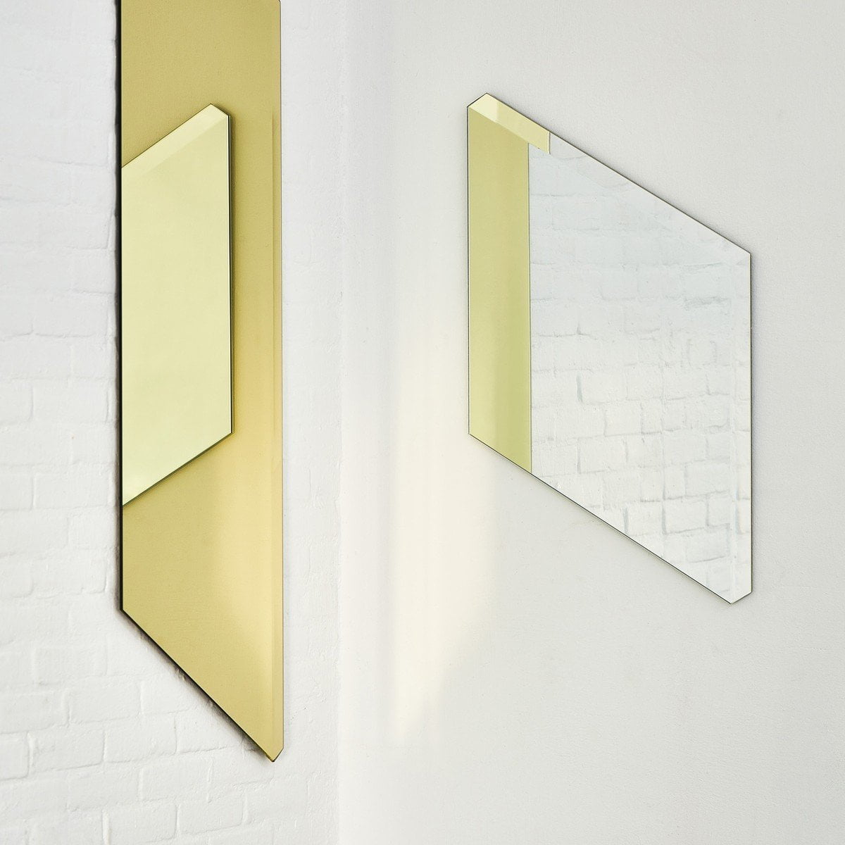 PUIK FACET Glass Mirror 82,5x50cm, stříbro