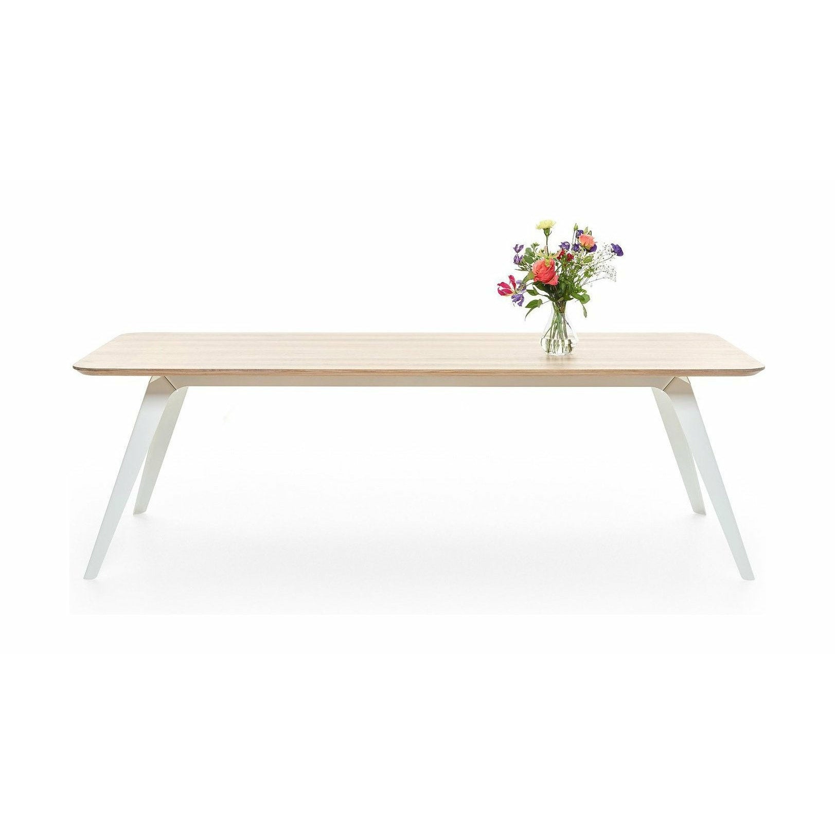 PUIK Fold Jídelní stůl 240x100cm, bílá / naturel