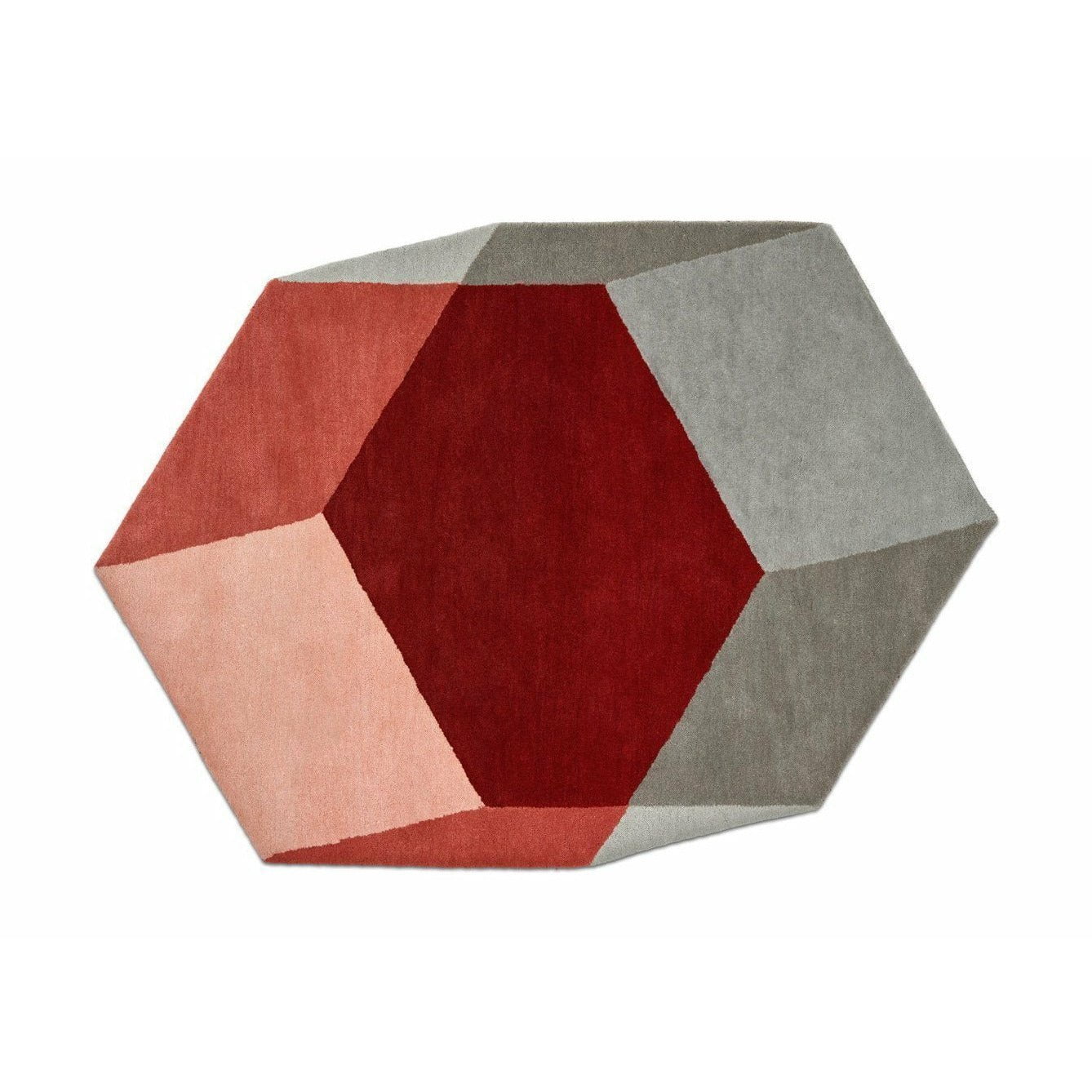 PUIK ISO CARPET HEXAGON, ČERVENÝ