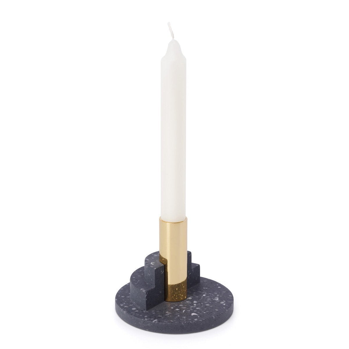 Puik Ply Candle Holder, Black