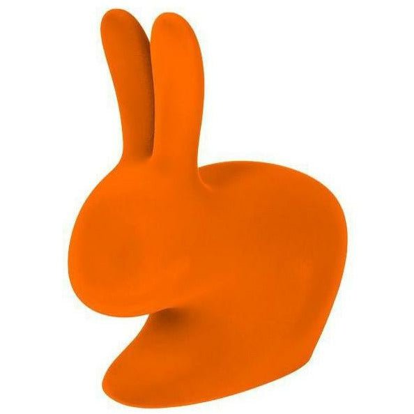 Qeeboo dětská bunny židle sametový povrch, oranžová