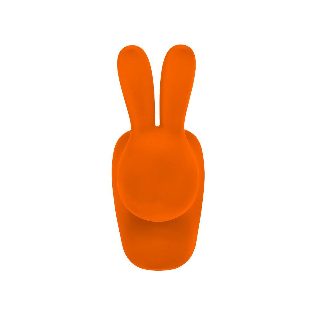 Qeeboo Bunny Chawer Velvet povrch, oranžová