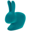 Qeeboo Bunny Chawer Velvet Finish, tyrkysová