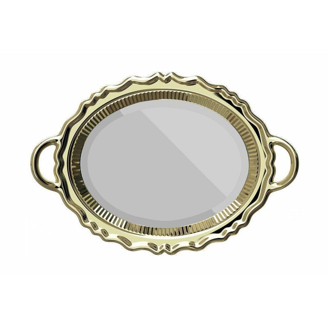 Plaťovka Qeeboo Miroir Mirror Metal Finish 110x76,5 cm, zlato