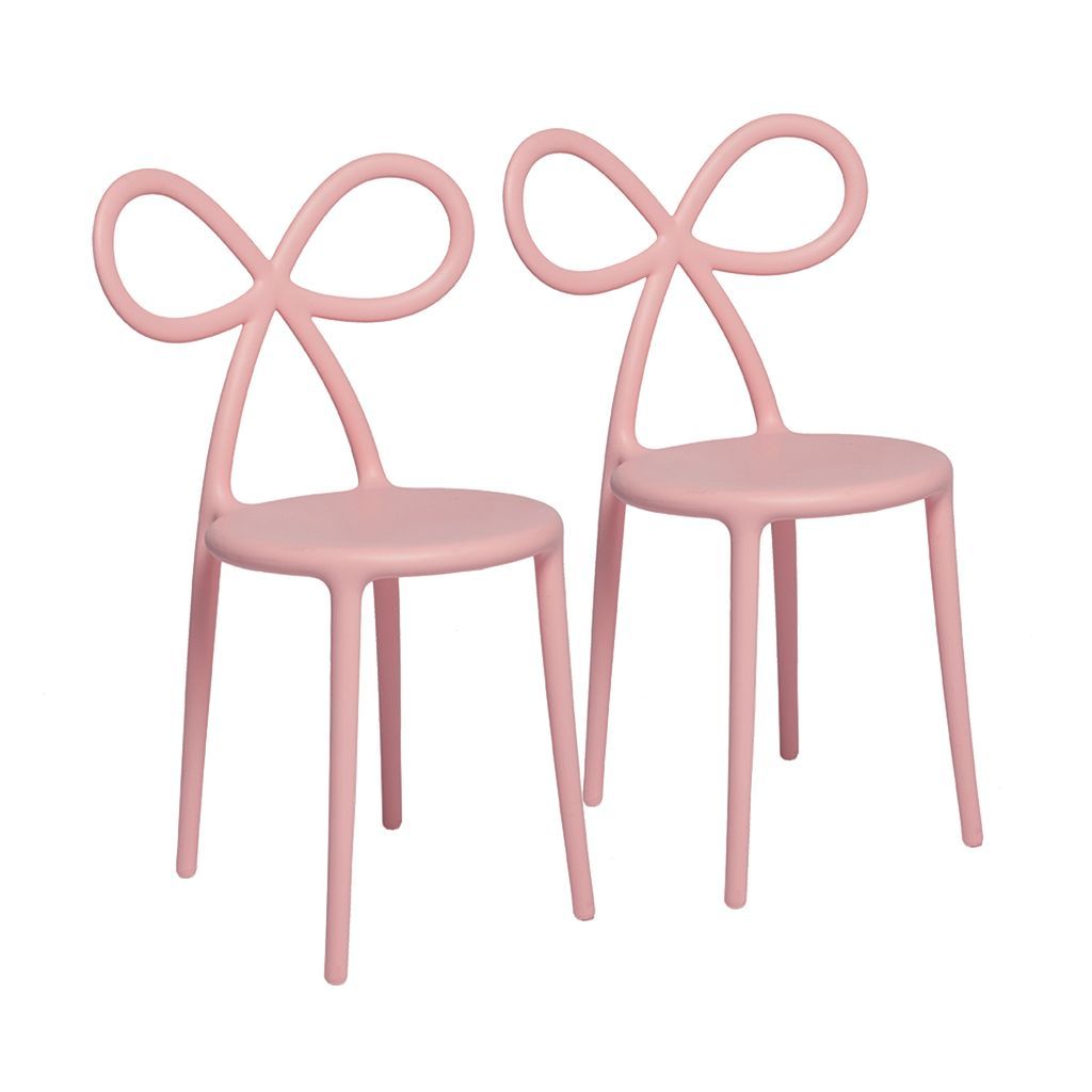 Žeeboo stuha židle od Nika Zupanc sada 2, růžová