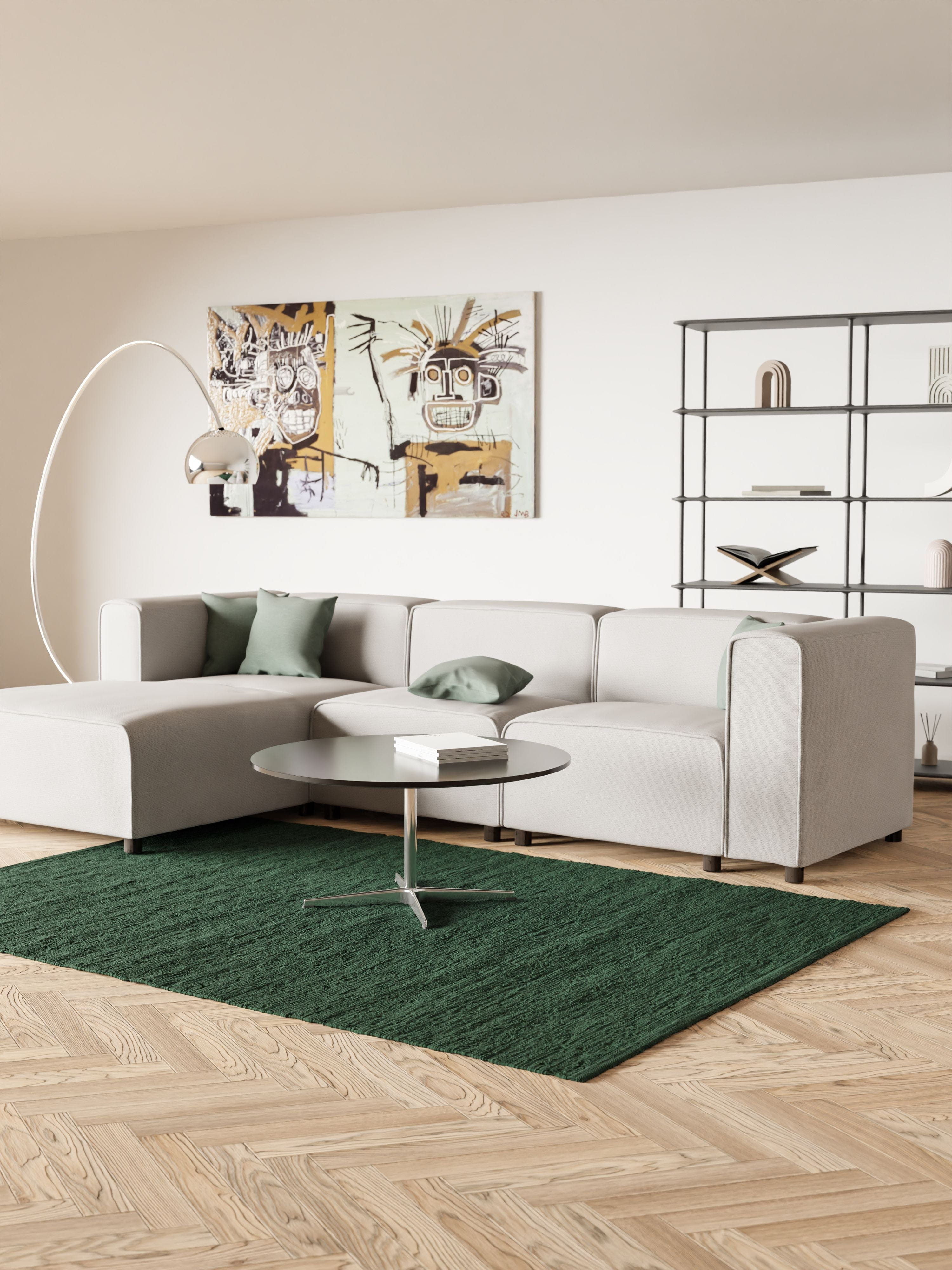 Koberečka s pevným bavlněným koberec 65 x 135 cm, mech