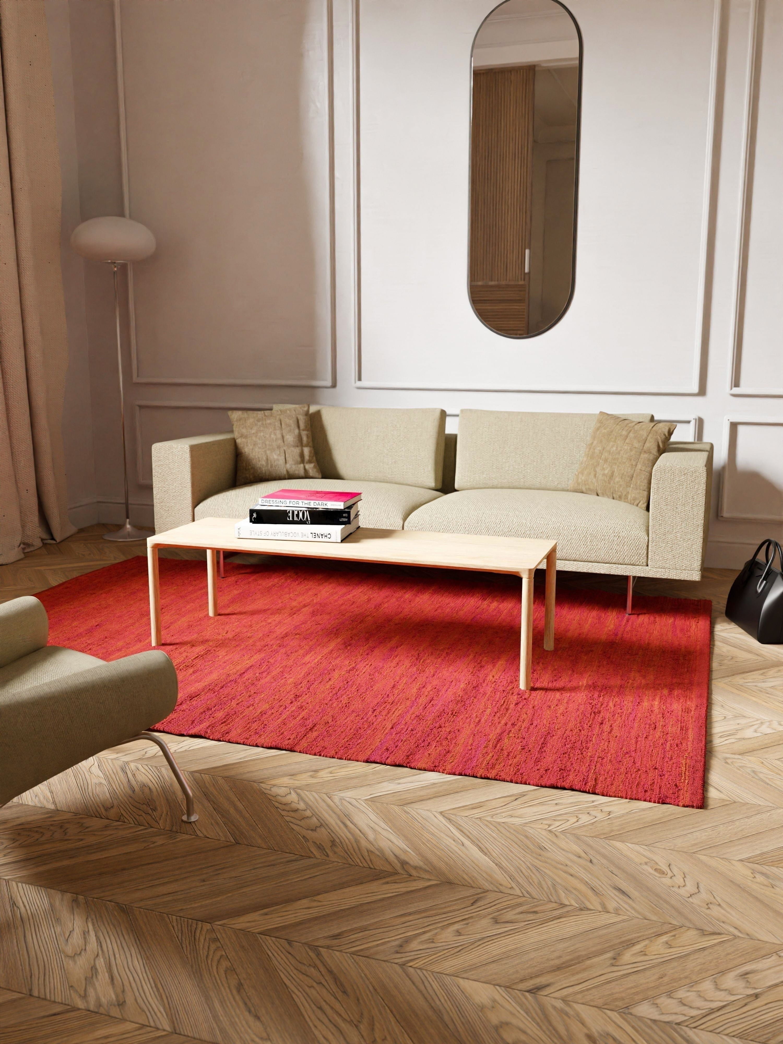 Koberec s pevným bavlněným koberec 65 x 135 cm, jahodové