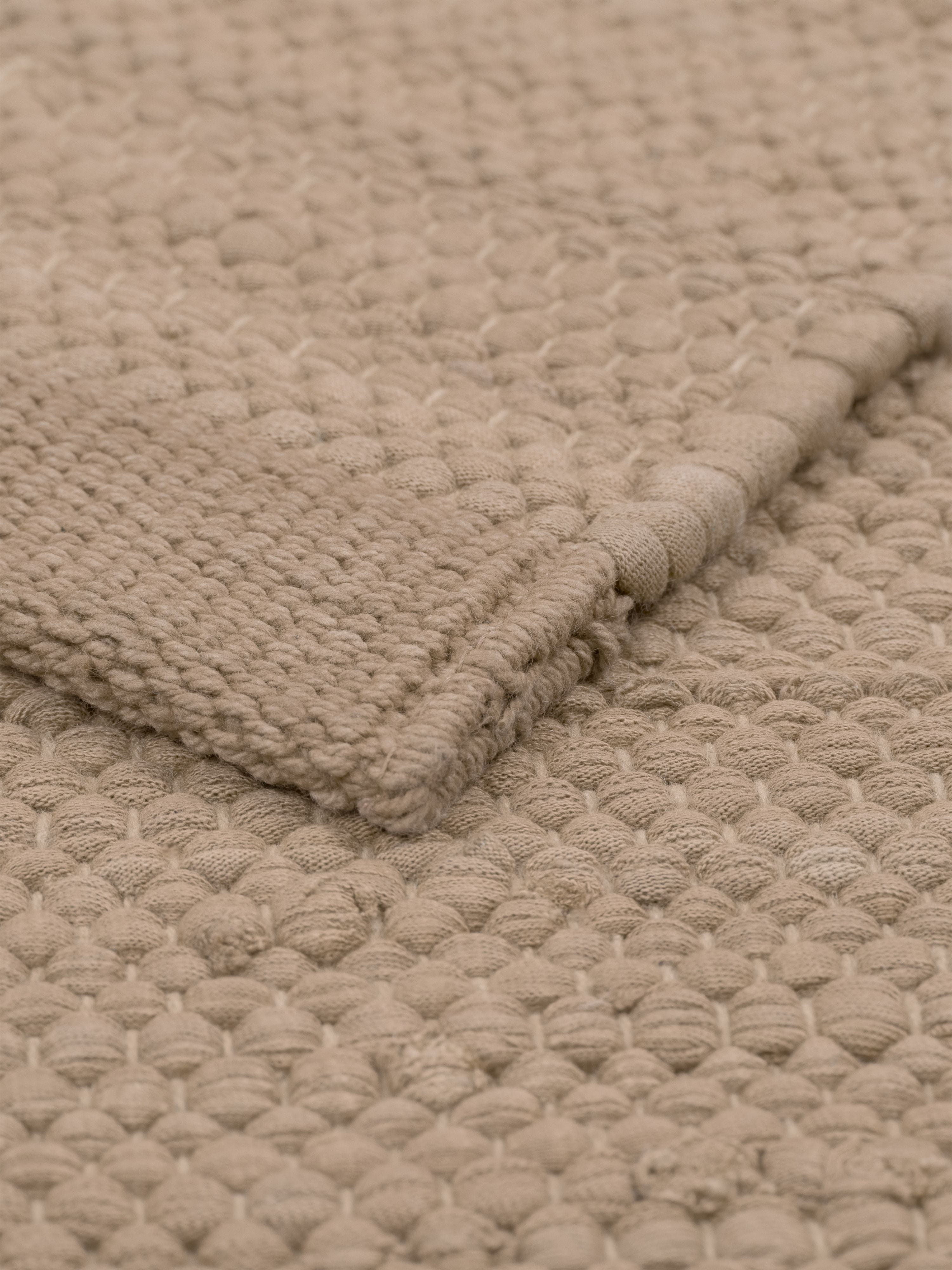 Koberec pevnou bavlněnou koberec 75 x 200 cm, nugat