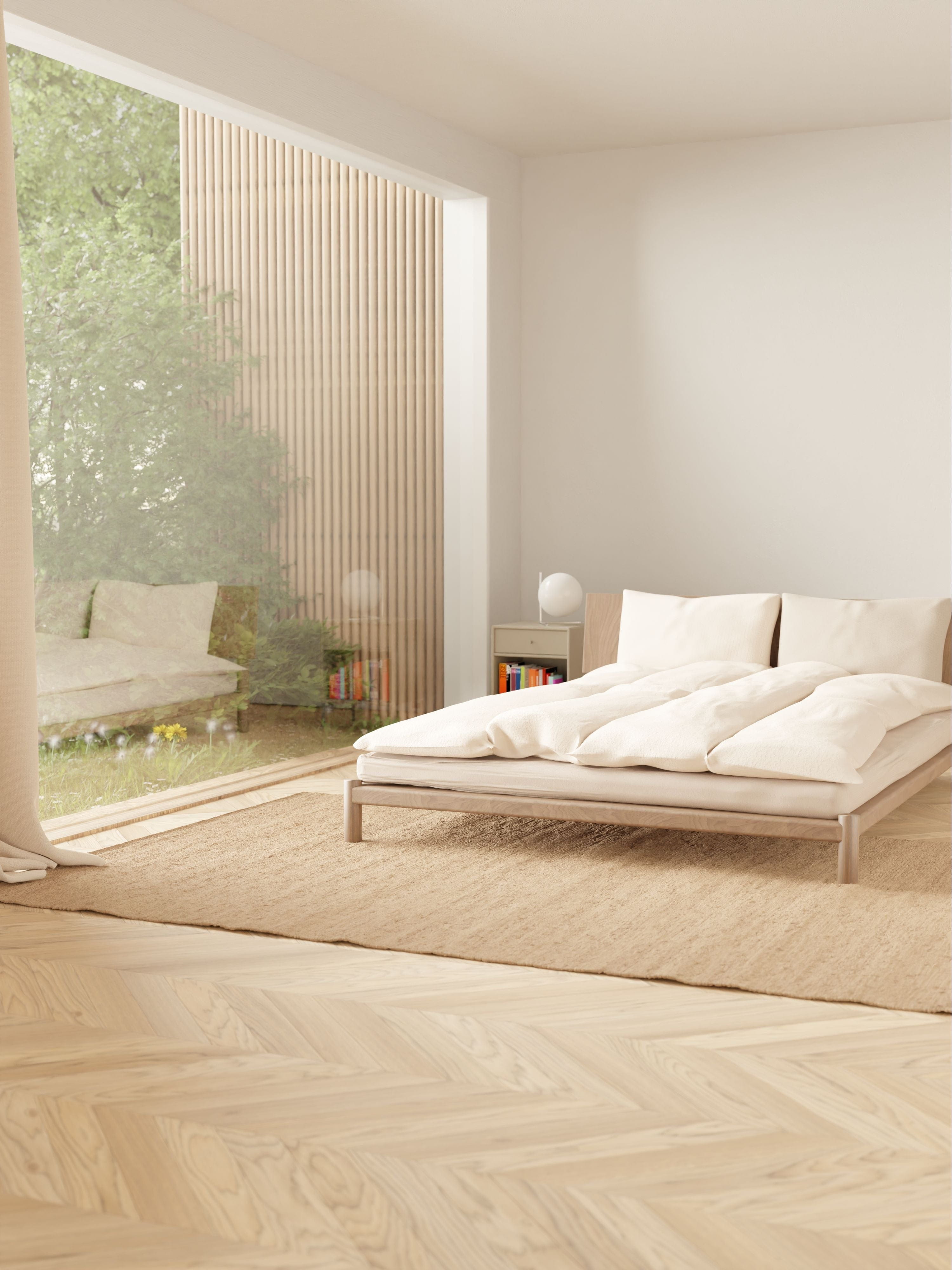 Koberec pevnou bavlněnou koberec 75 x 200 cm, nugat