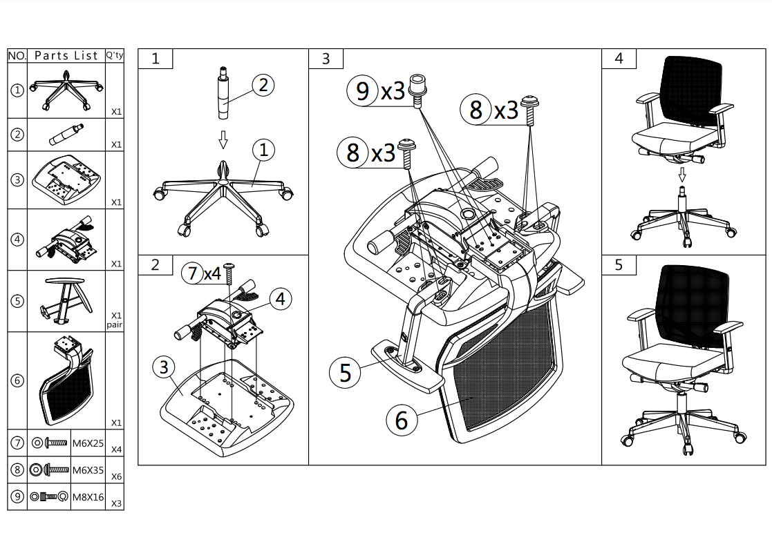 Ergonomická kancelářská židle 300 Comfort (N) EN 1335