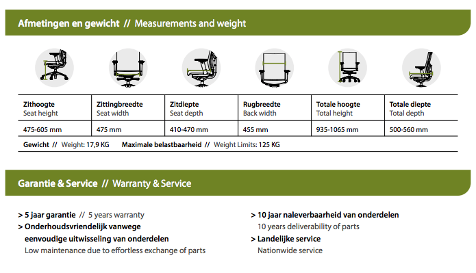 Ergonomická kancelářská židle 300 Mesh (N) EN 1335