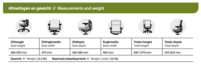 Ergonomická kancelářská židle 320 Comfort (N) EN 1335