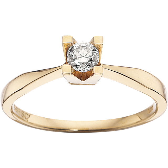 Scrouples Cleopatra Ring (0,20ct) - Zlato/diamant