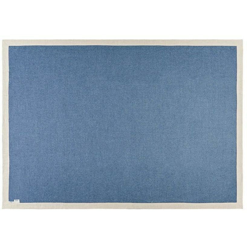 SILKEBORG ULDSPINDI MENDOZA PLAID 130 X180 cm, džínové modré