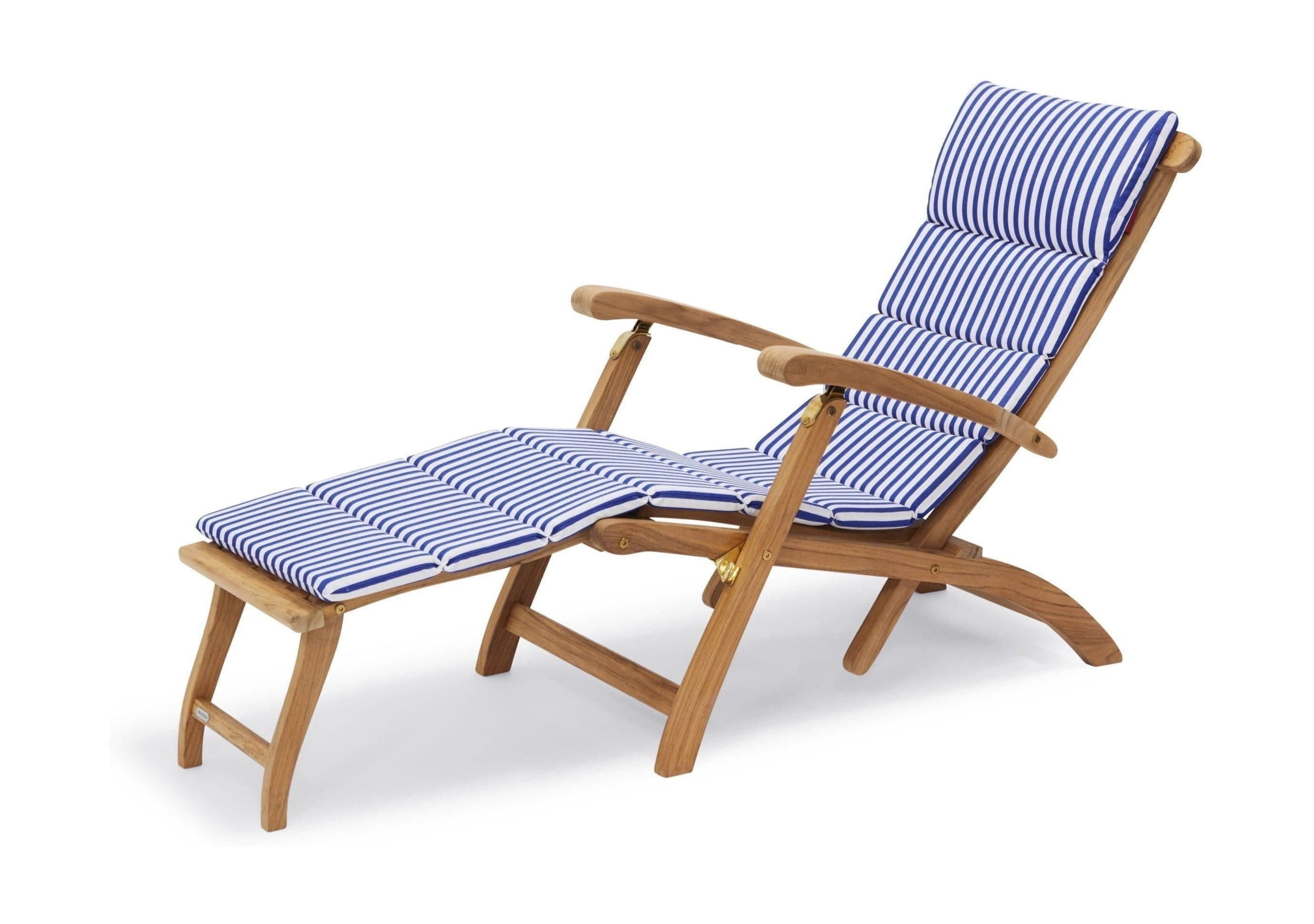 Skagerak Barrier Pad For Sun Lounger, Sea Blue Stripes