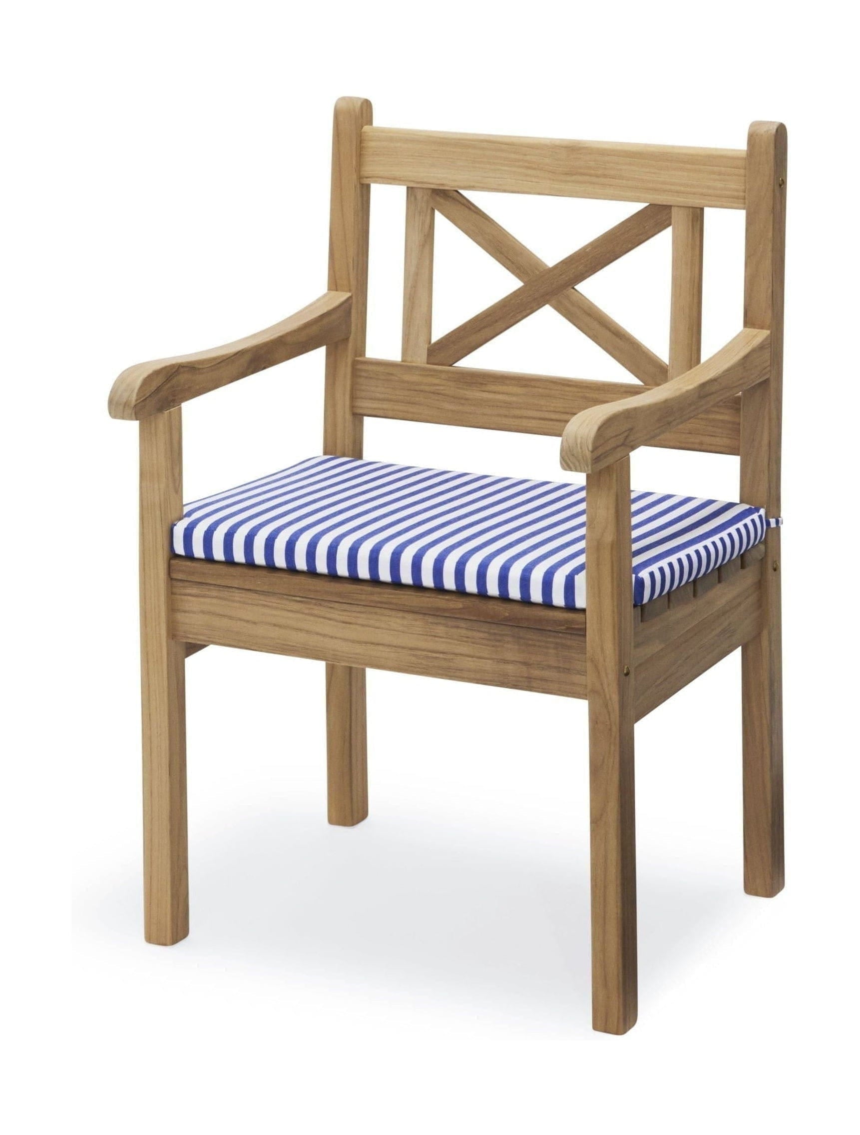 Skagerak Seat Cushion For Skagen Chair, Sea Blue Stripe