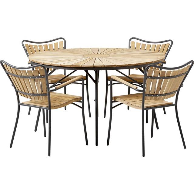 Skargaarden Kerteminde Ø110cm Garden furniture set, 1 tables incl. 4 chairs