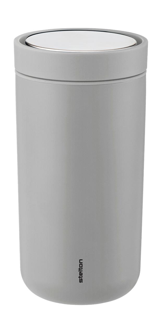 Stelton To Go Click To Go Mug 0,2 L, Soft Light Grey