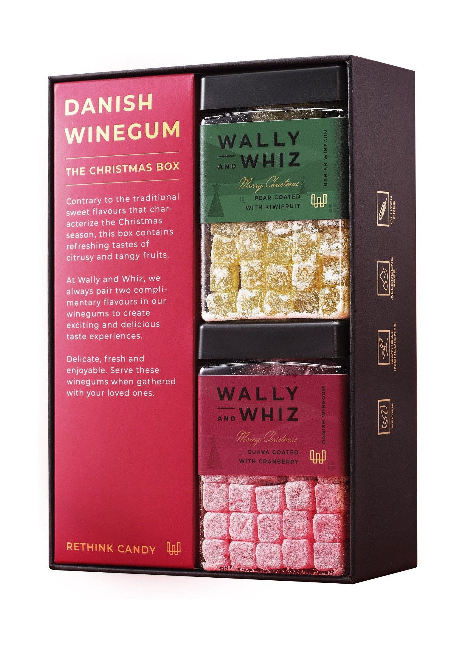 Wally a Whiz Christmas Gift Box 2023, hruška s Kiwi & Guava s Cranberry 480G