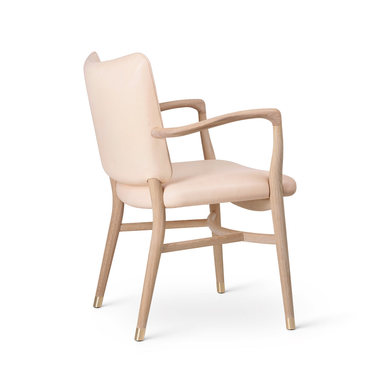 Carl Hansen Vla61 Monar Ch Armchair, Oak White Oil/Sif 90 Leather