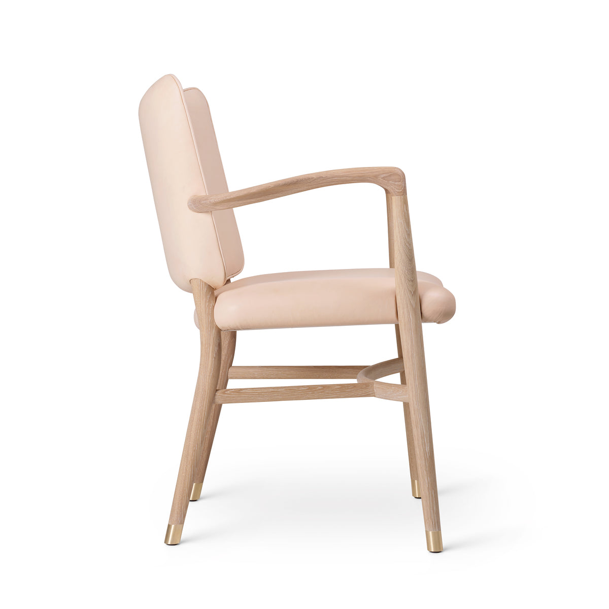 Carl Hansen Vla61 Monar Ch Armchair, Oak White Oil/Sif 90 Leather