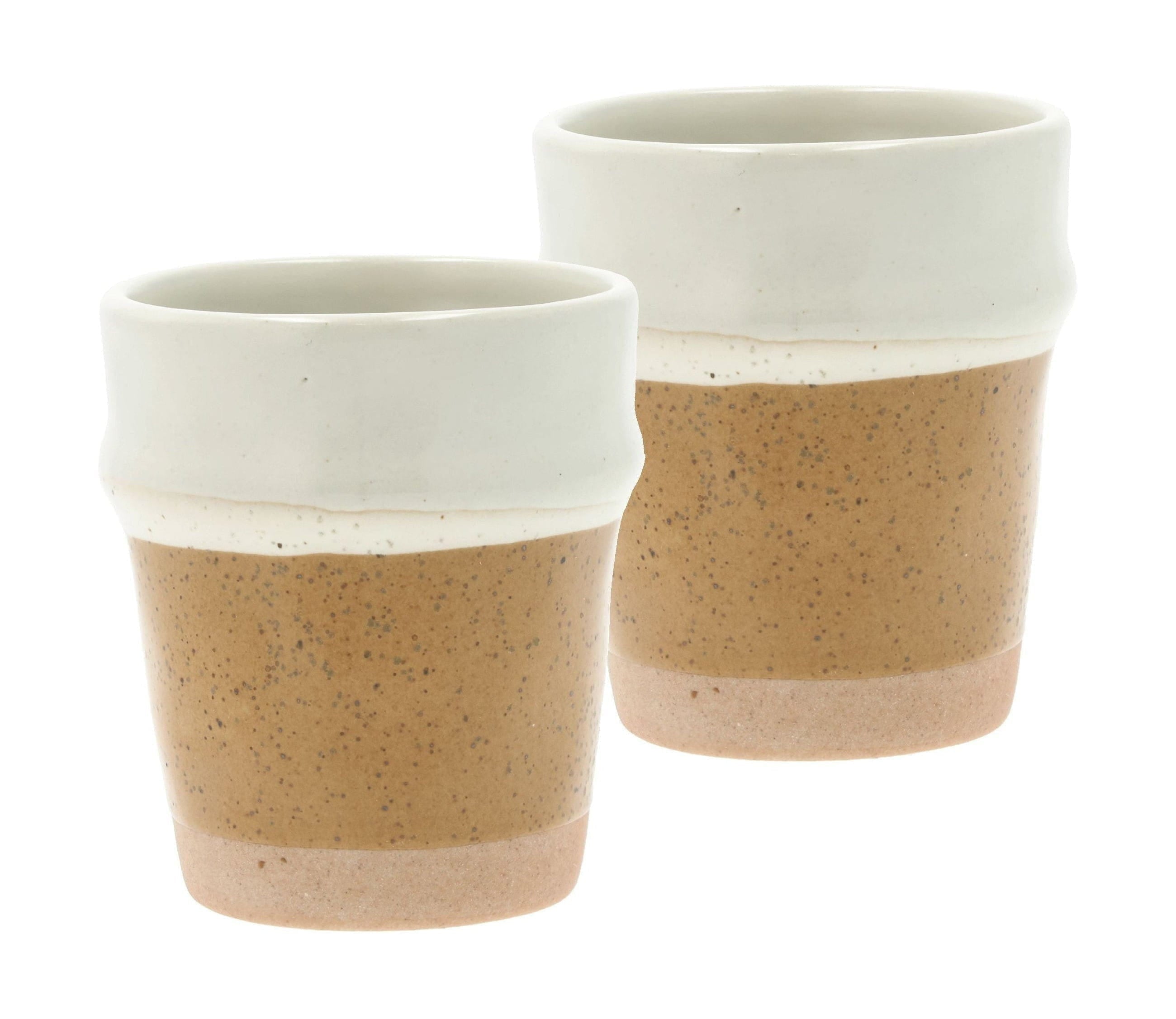 Kolekce vily Evig Espresso Cup Set 2, Amber/Cream