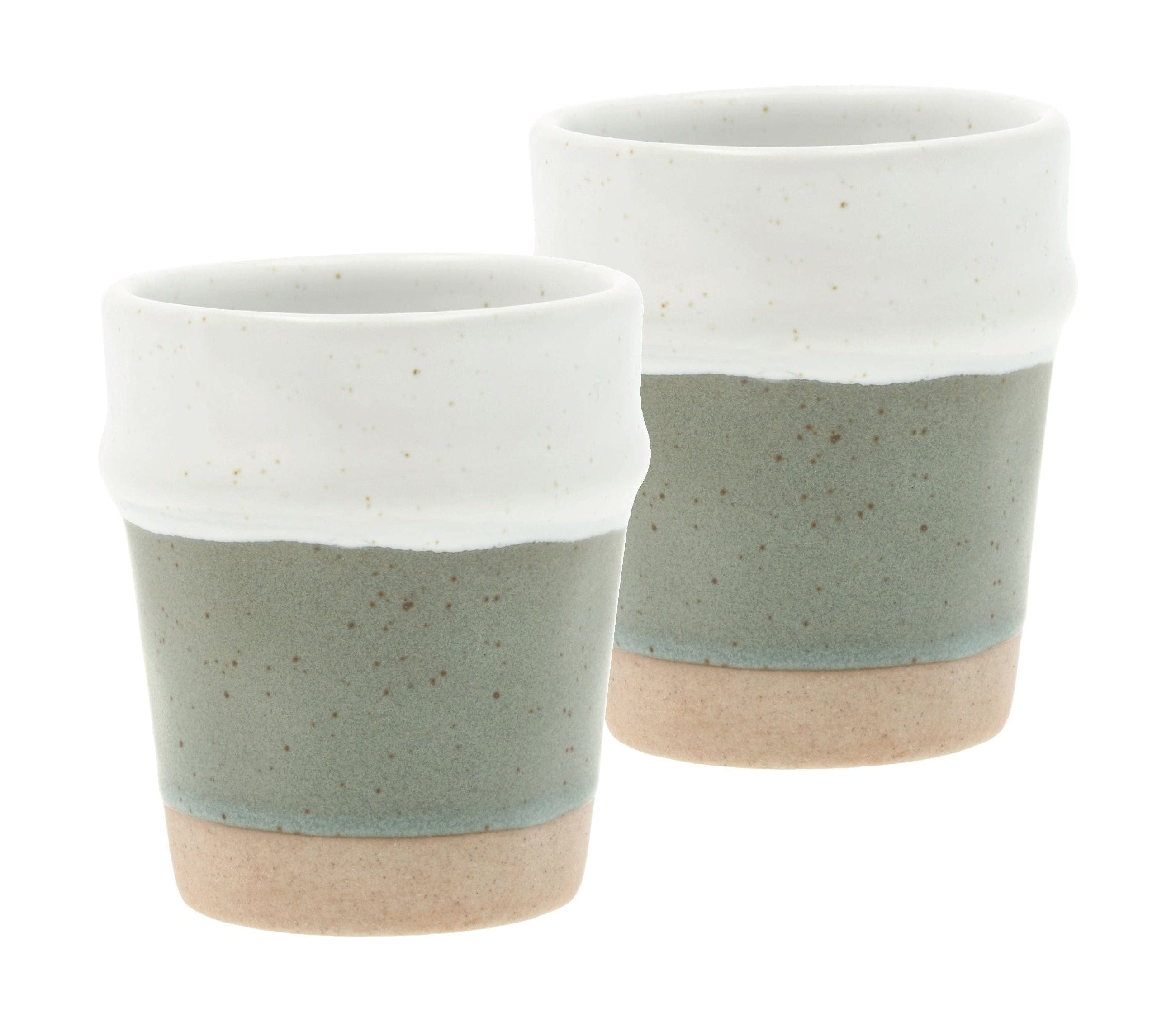Villa Collection Evig Espresso Cup Set Of 2, Green/White