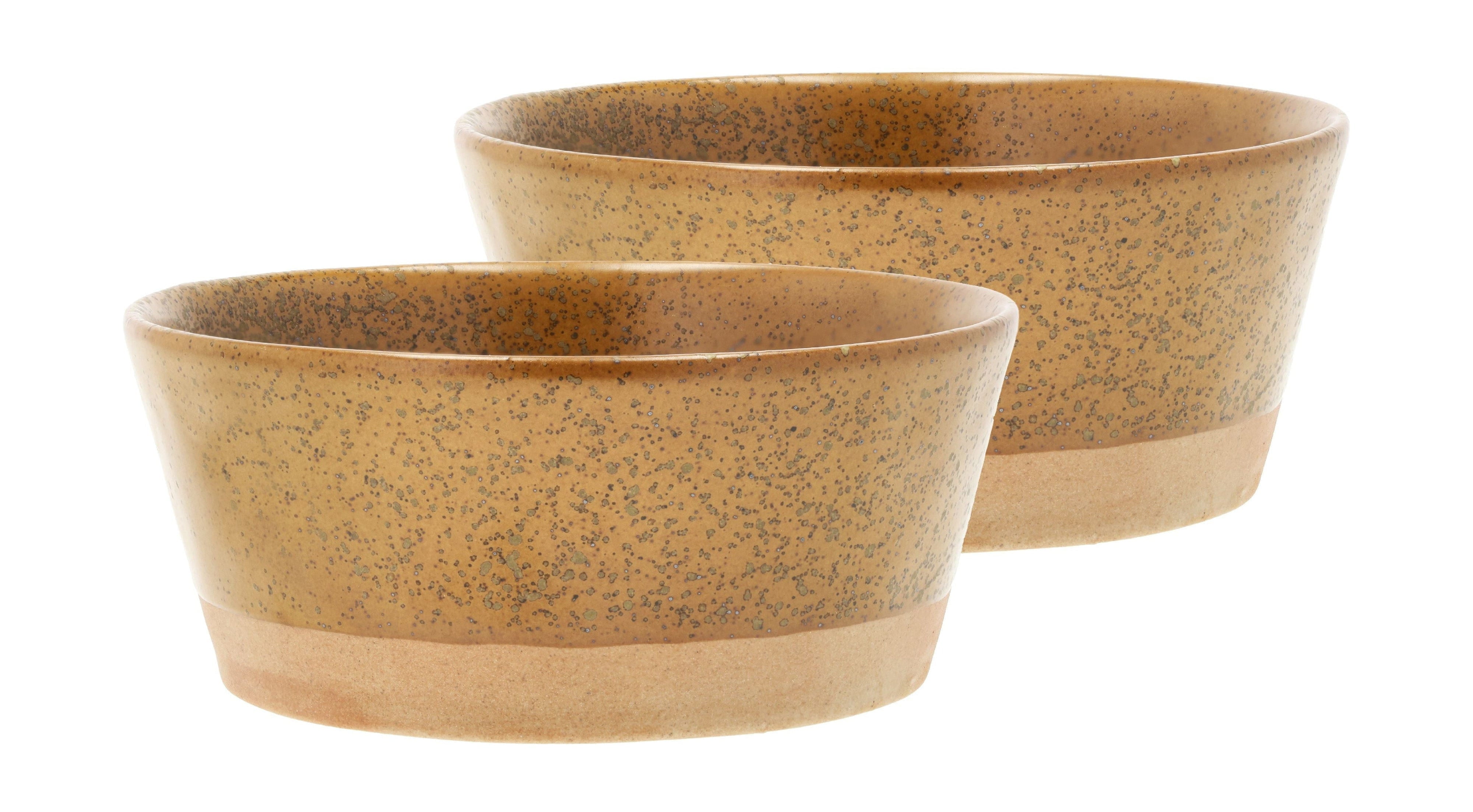 Villa Collection Evig Bowl Set 2, Amber