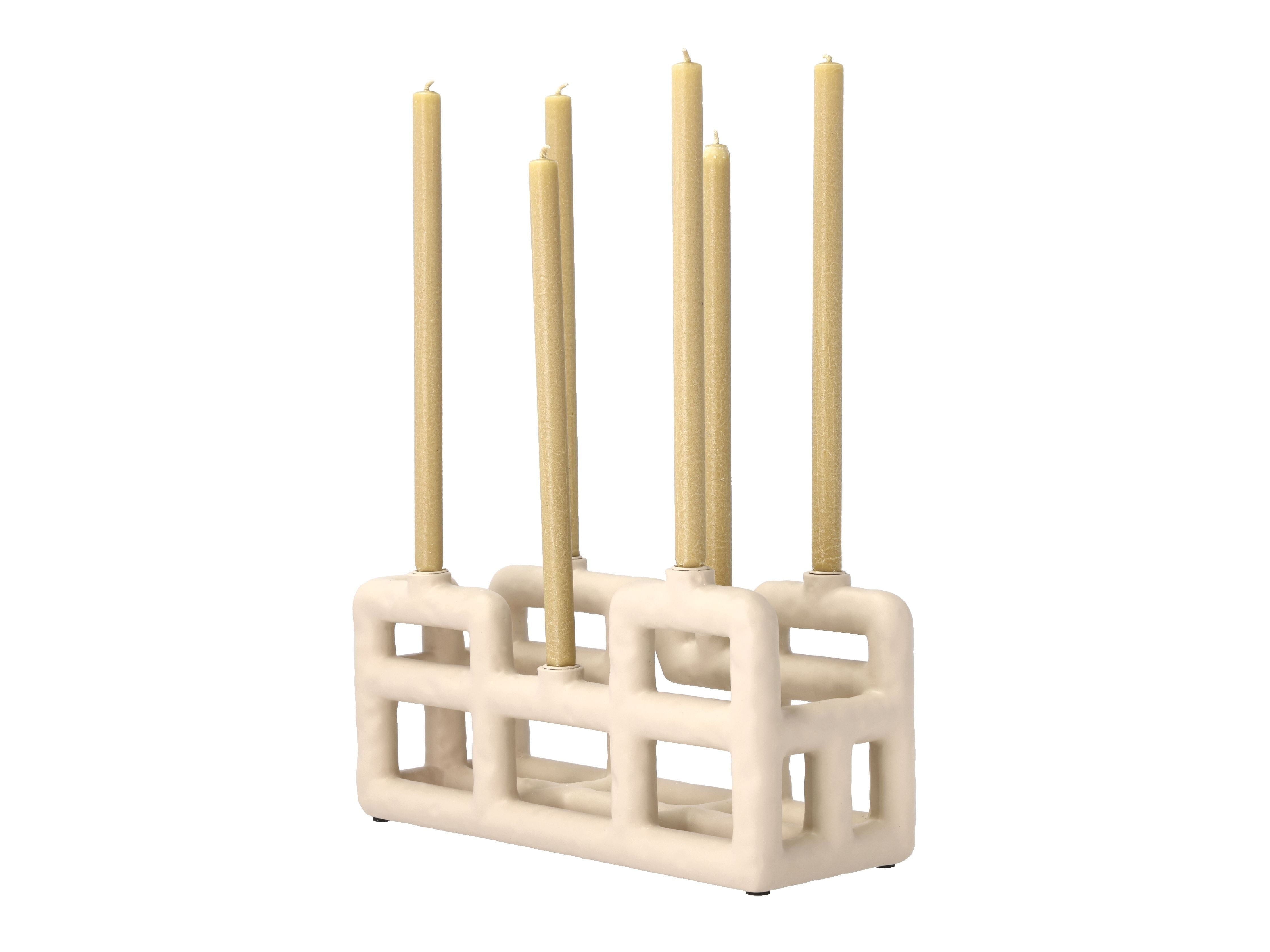 Villa Collection Lyng Candle Holder Large, Sand