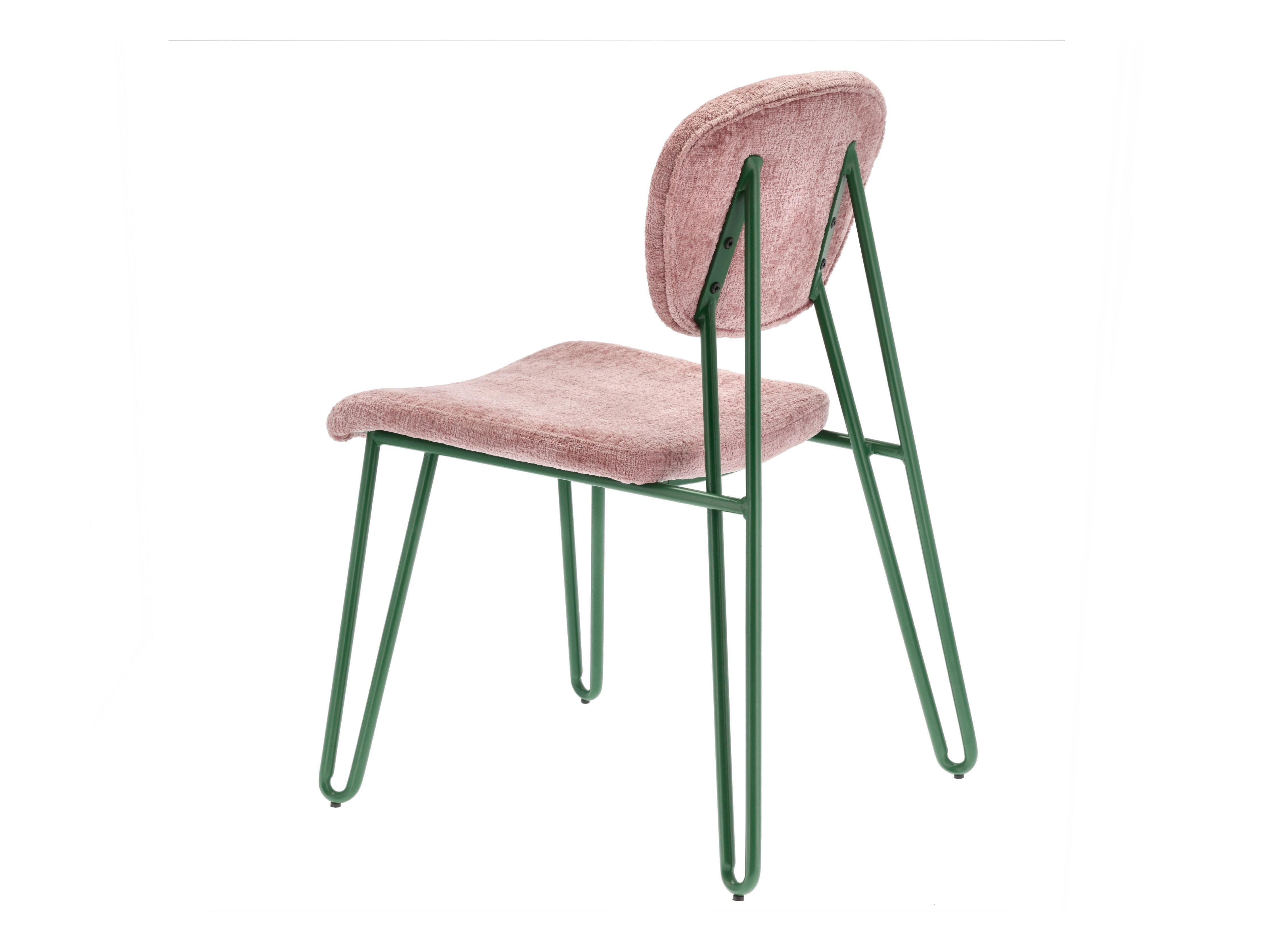 Vila Collection Styles Chair, Green/Pink