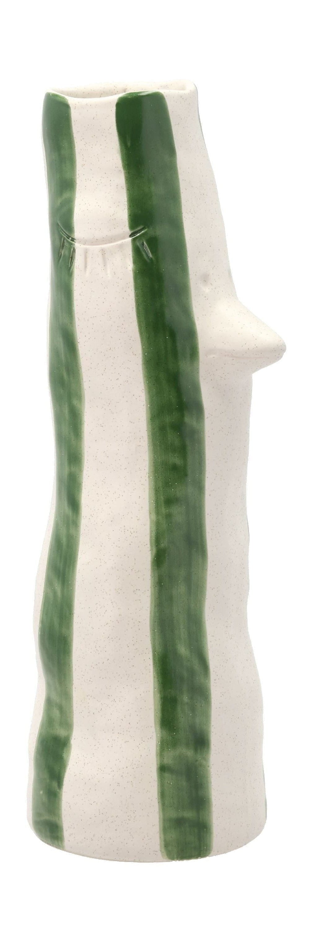 Villa Collection Styles váza s zobákem a řasy velký, zelená