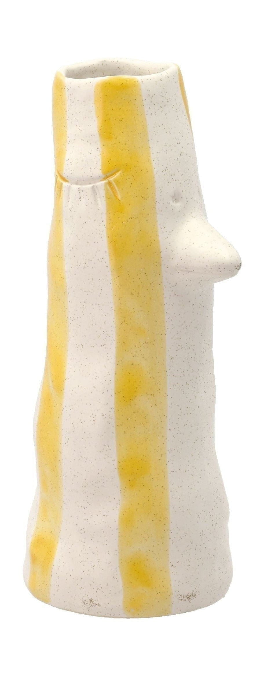 Villa Collection Styles váza s zobákem a řasy malé, žluté